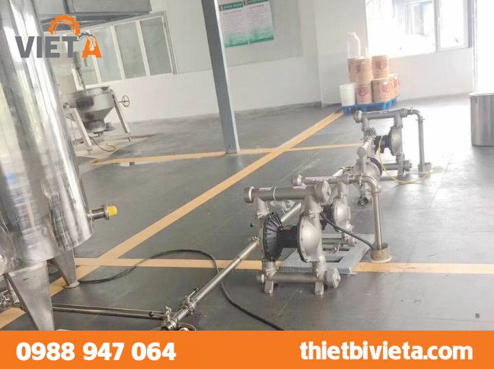 Bơm màng GODO QBY3-50P thân Inox