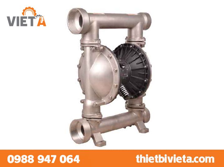 Bơm màng GODO QBY3-80P thân Inox