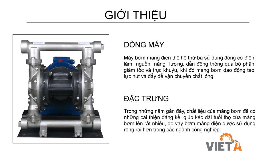 Máy bơm màng điện DBY3-32 Inox 