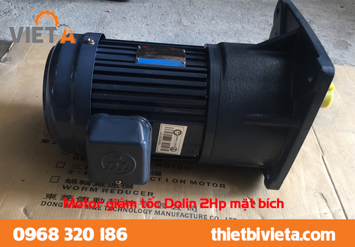 Motor giảm tốc Dolin 2Hp mặt bích