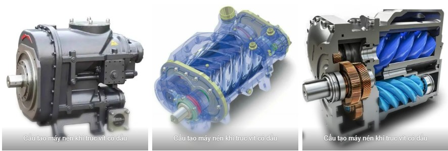Cụm đầu nén của máy nén khí trục vít