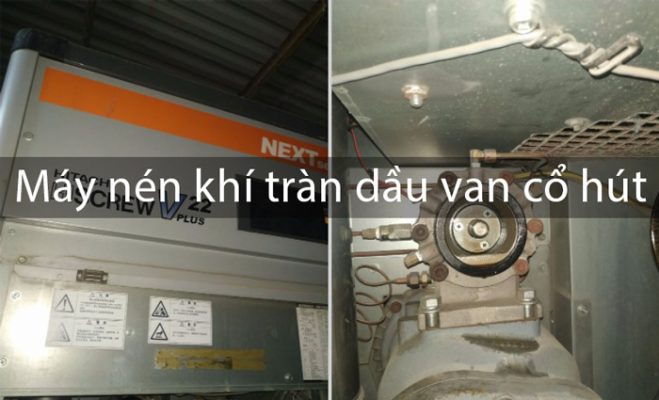 Read more about the article Máy nén khí chảy dầu van cổ hút