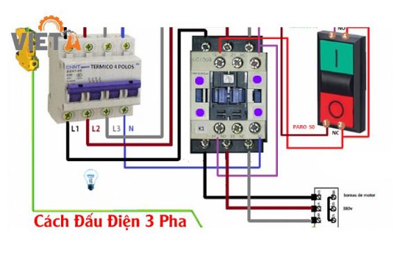 Read more about the article Sơ đồ đấu dây động cơ điện 3 pha