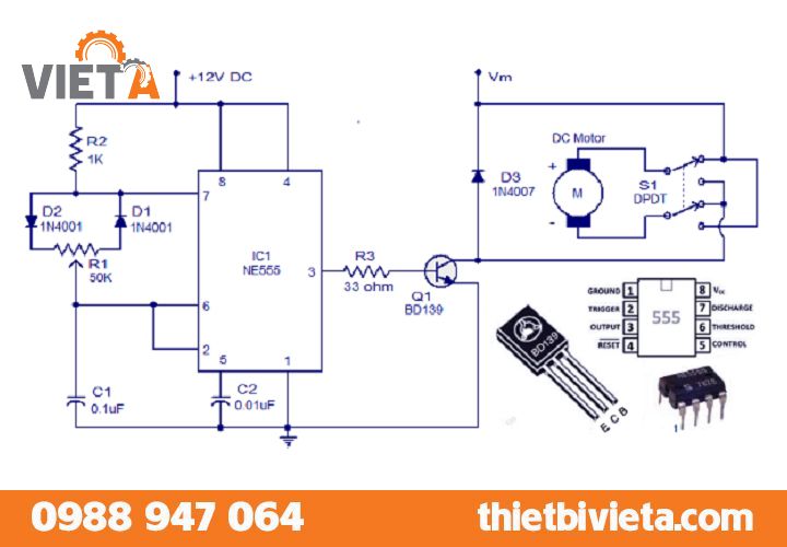 Mạch điều khiển động cơ điện một chiều