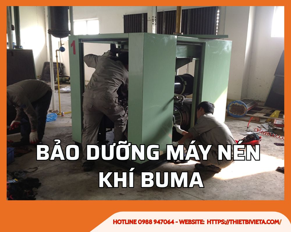 Bảo dưỡng máy nén khí Buma