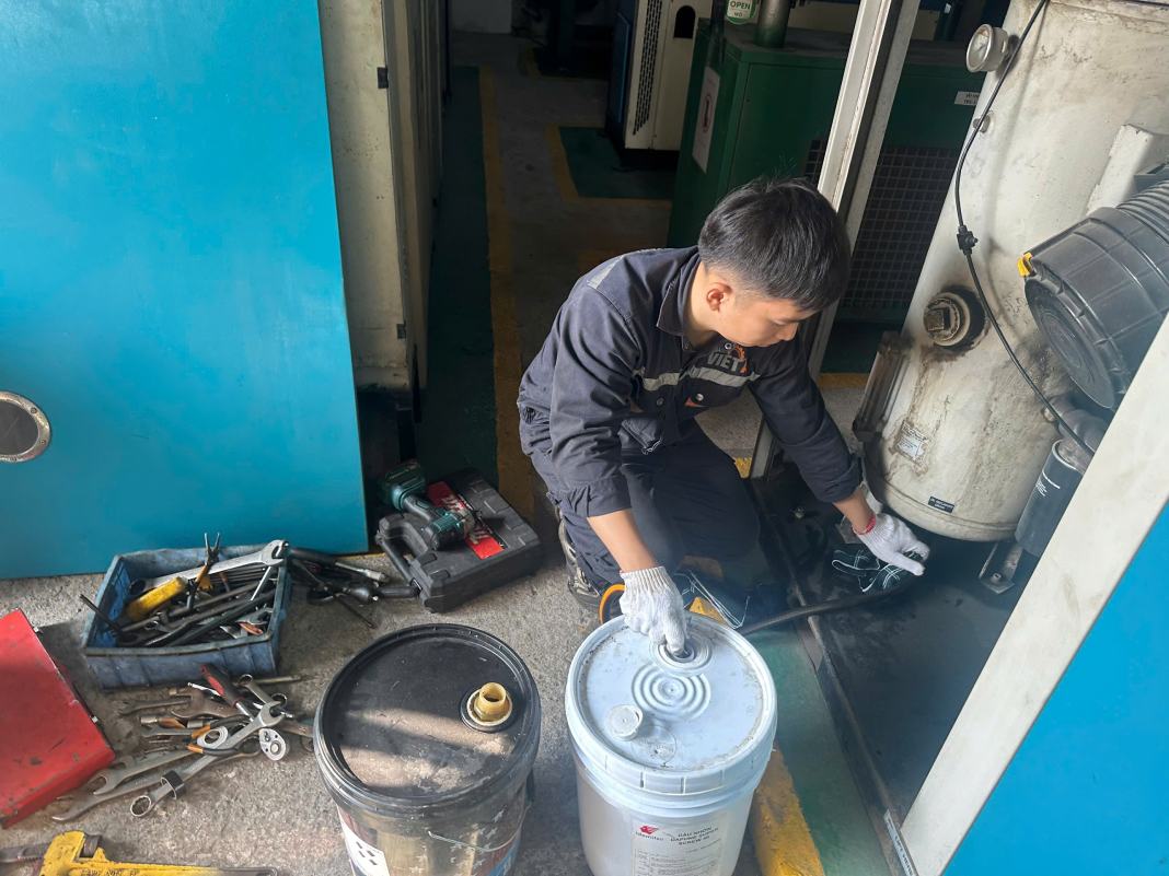 Bảo dưỡng máy nén khí Hanshin