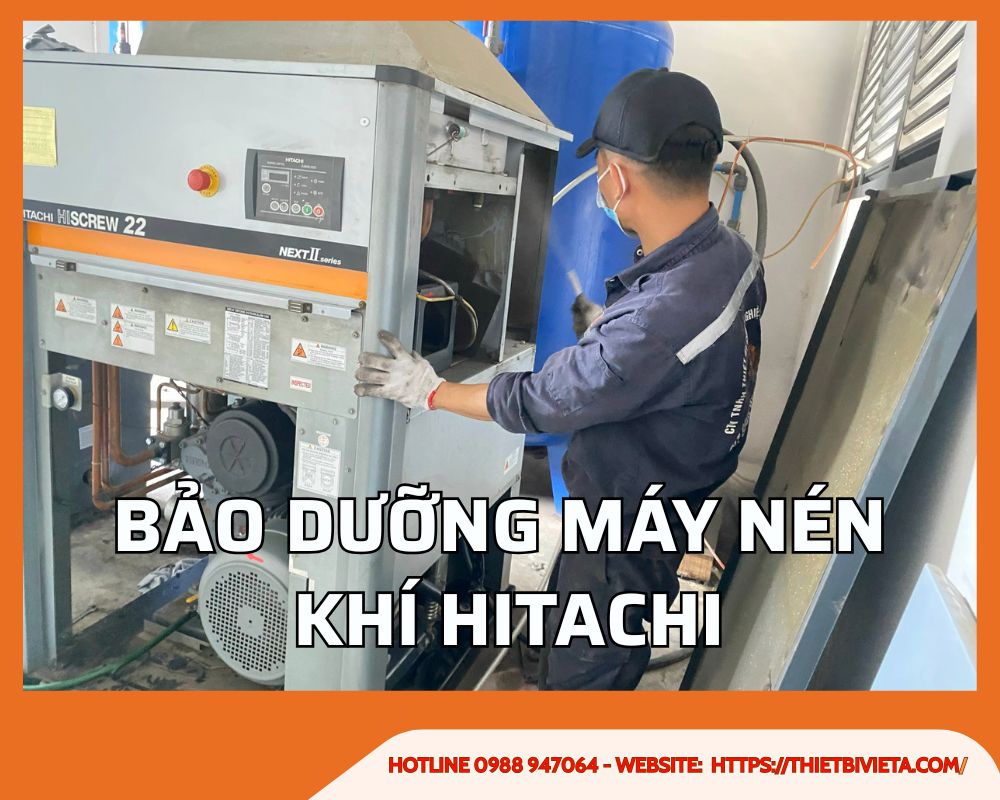 Bảo dưỡng máy nén khí Hitachi