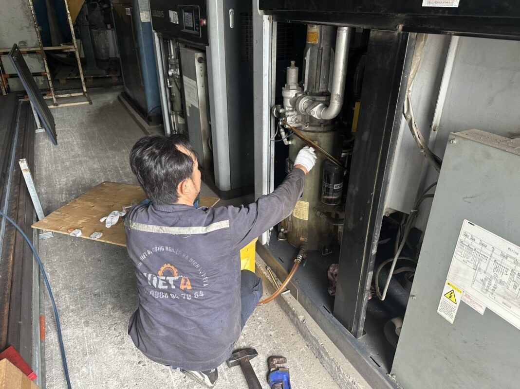 Bảo dưỡng máy nén khí Kobelco