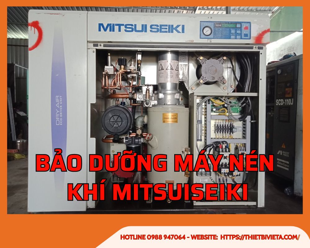 Bảo dưỡng máy nén khí Mitsuiseiki