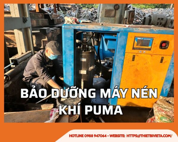 Bảo dưỡng máy nén khí Puma