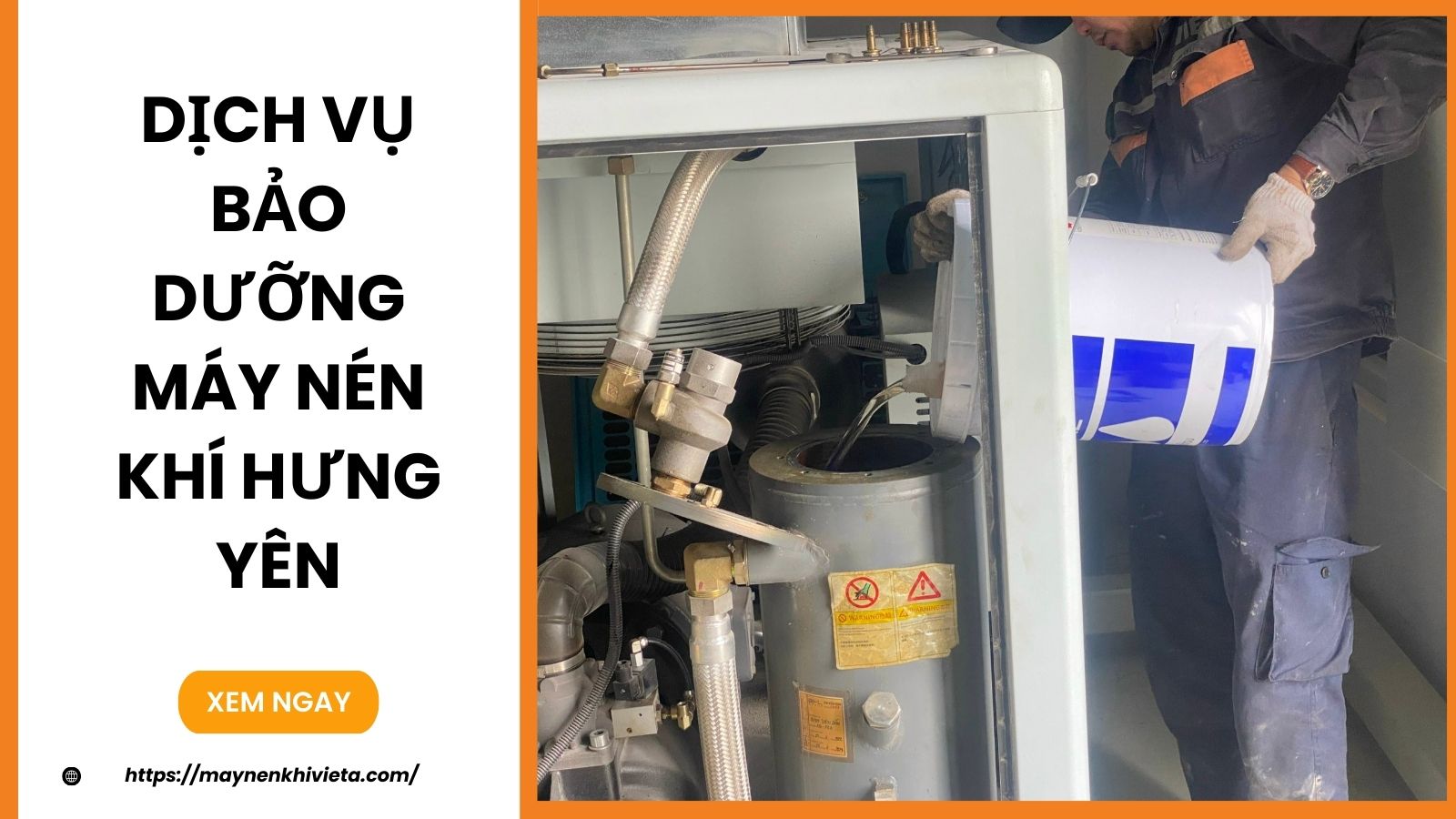 Dịch vụ bảo dưỡng máy nén khí Hưng Yên uy tín, giá tốt