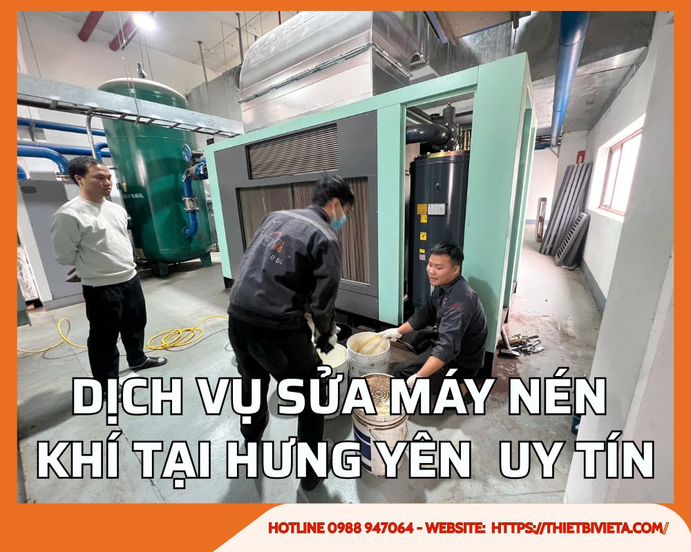 Dịch vụ sửa chữa máy nén khí tại Hưng Yên uy tín