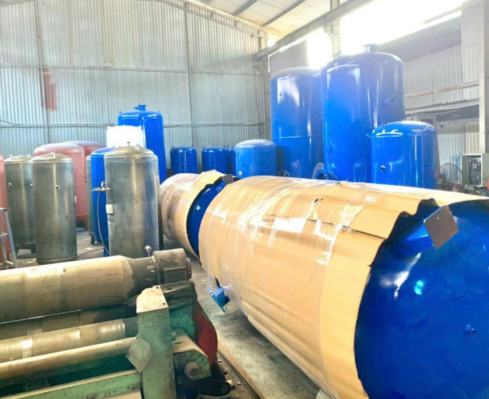 Bình chứa khí nén là 1 phần không thể thiếu của hệ thống khí nén