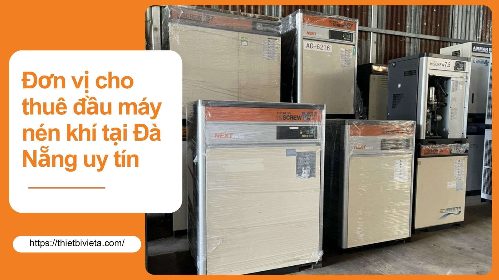 Đơn vị cho thuê đầu máy nén khí tại Đà Nẵng uy tín