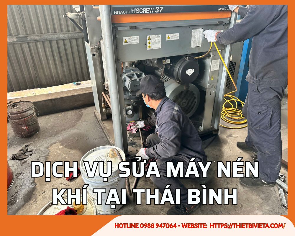 Dịch vụ sửa chữa máy nén khí tại Thái Bình uy tín, giá ưu đãi