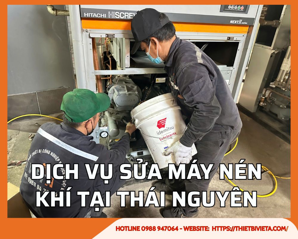 Dịch vụ sửa chữa máy nén khí tại Thái Nguyên uy tín, giá ưu đãi