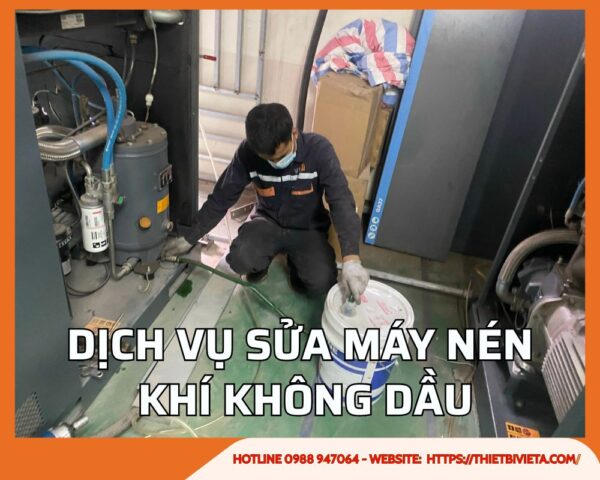 Dịch vụ sửa máy nén khí không dầu uy tín