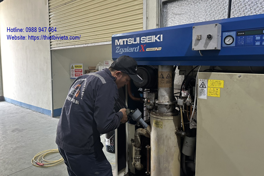 Bảo dưỡng máy nén khí Mitsuiseiki