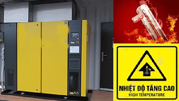 Sửa máy nén khí bị quá nhiệt