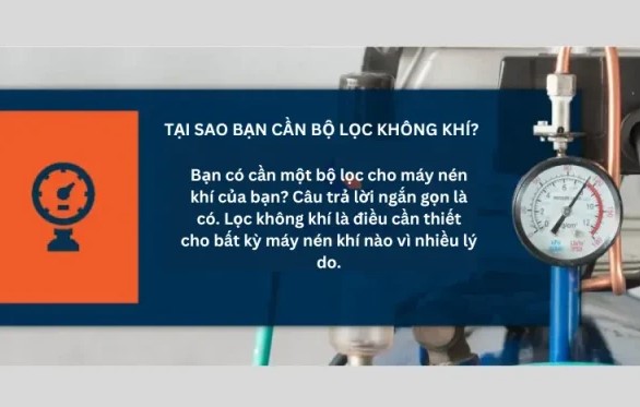 Chọn bộ lọc phù hợp cho hệ thống máy nén khí
