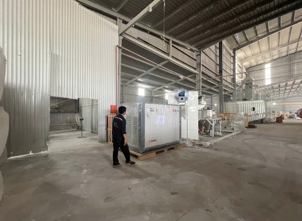Hệ thống khí nén cho nhà xưởng cơ sở sản xuất hàng hóa