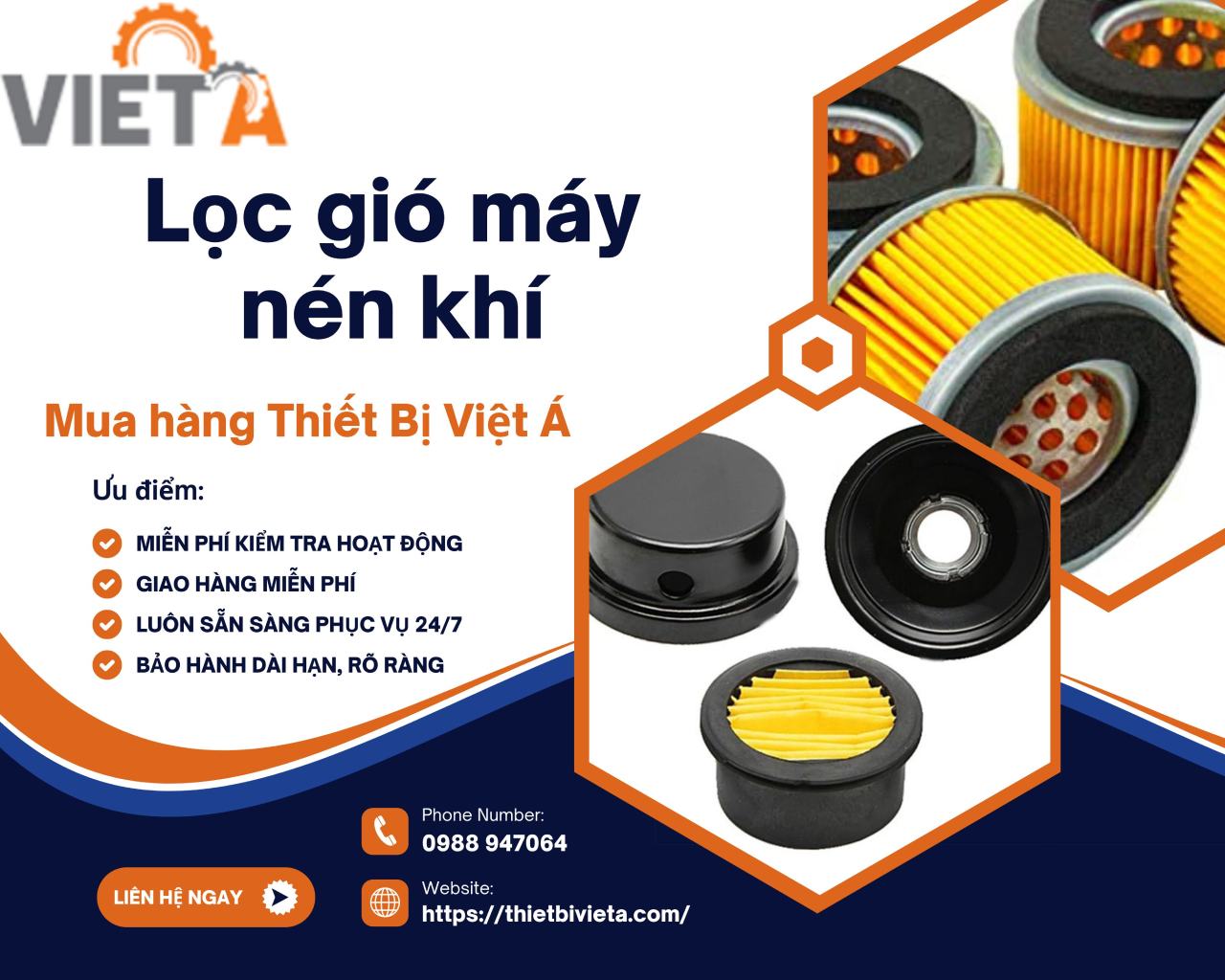 lọc gió máy nén khí