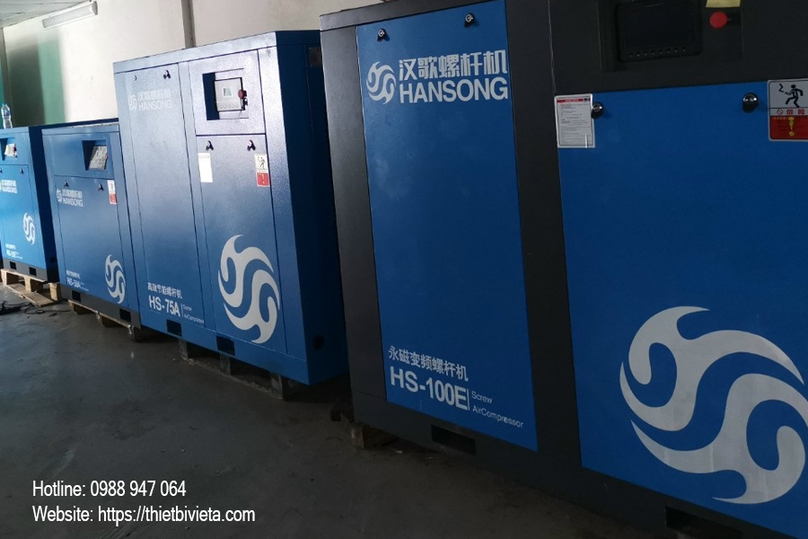 Máy nén khí trục vít Hansong ngâm dầu