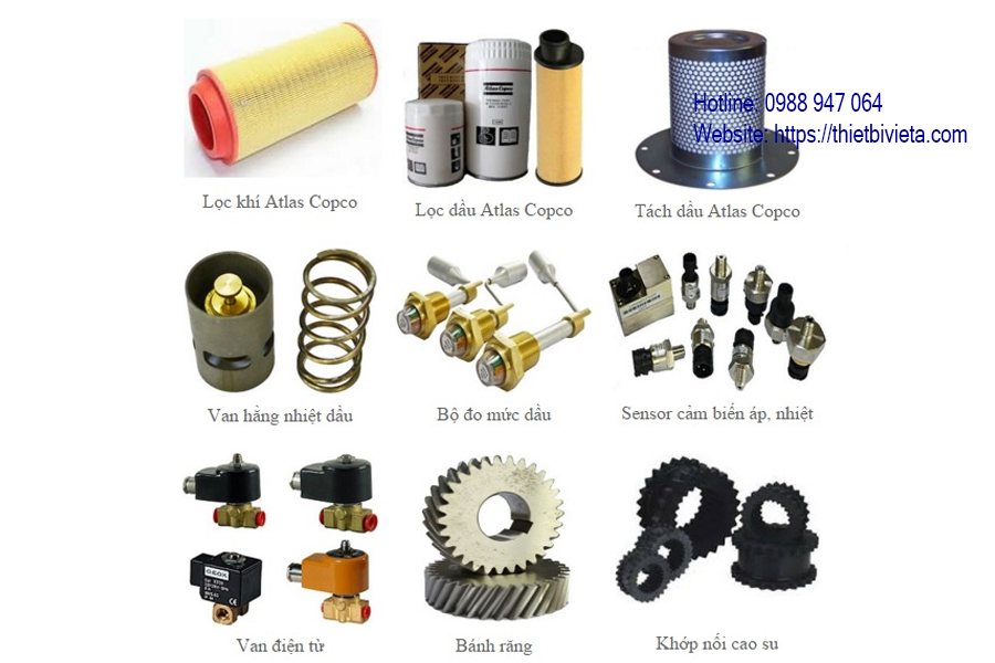 Phụ tùng máy nén khí Atlas Copco