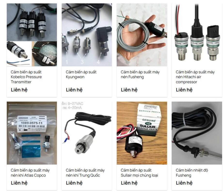 Phụ tùng máy nén khí trục vít gồm những gì?