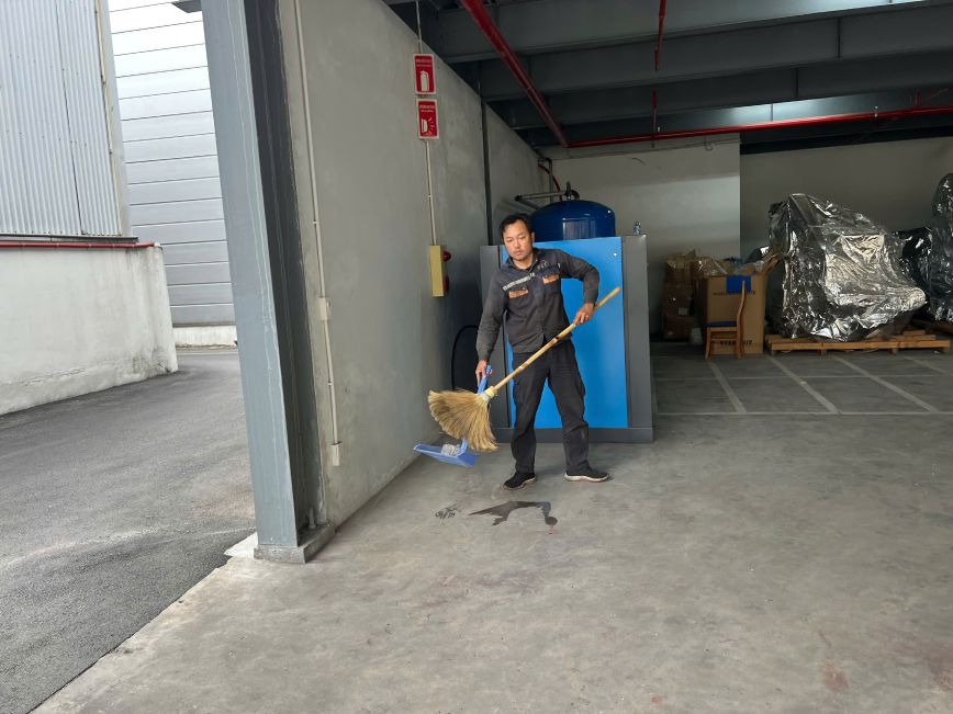 Hình ảnh thi công dự án lắp đặt hệ thống khí nén