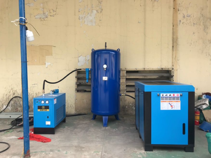Hình ảnh thi công dự án lắp đặt hệ thống khí nén