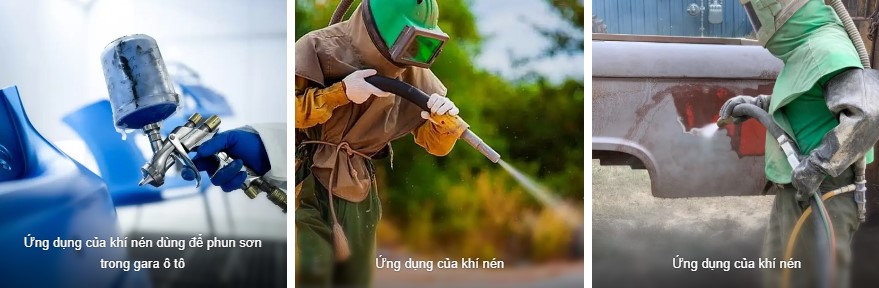 Ứng dụng của khí nén trong công nghiệp sản xuất hàng ngày
