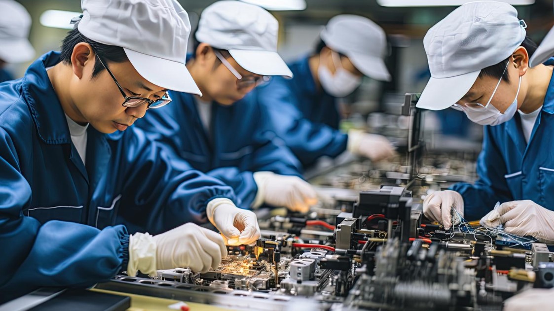 Quá trình sản xuất điện tử