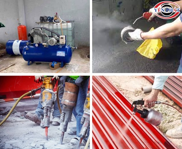 Ứng dụng máy nén khí trong ngành xây dựng
