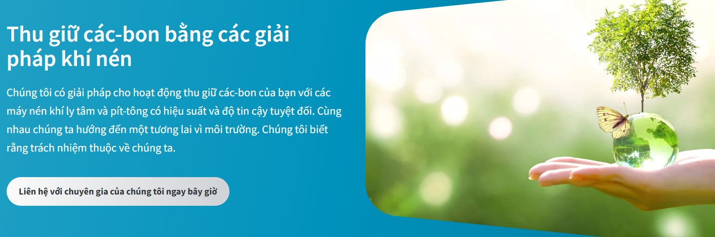 Ứng Dụng Máy Nén Khí Trong Thu Giữ Các-Bon