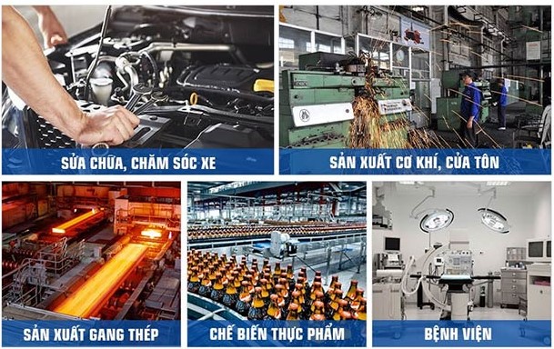Ứng dụng máy nén khí trục vít