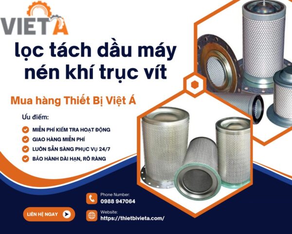 lọc tách dầu máy nén khí trục vít