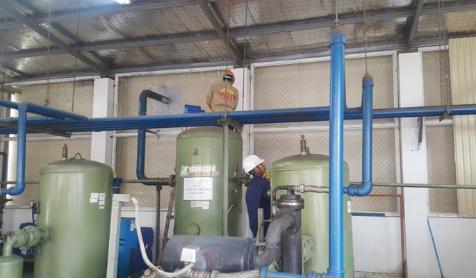 Dấu hiệu nhận biết máy nén khí bị tụt áp