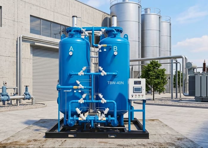 Máy tạo khí N2 tháp đôi tinh khiết 99.5% Tecbell TBW-40N