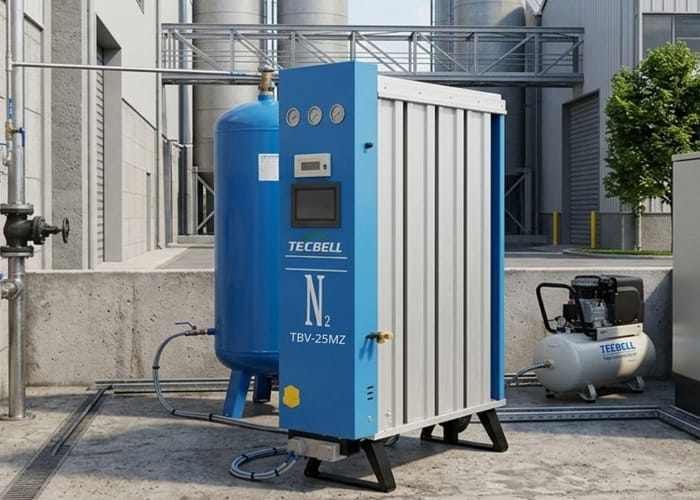 Máy tạo khí Nitơ sạch lưu lượng cao Tecbell TBV-25MZ
