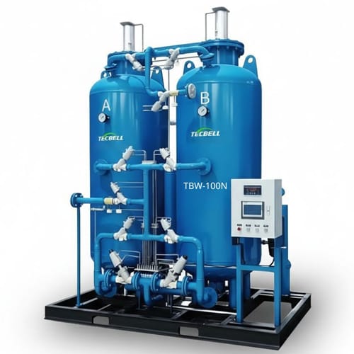 Máy tạo khí Nitơ tháp đôi công suất lớn Tecbell TBW-100N