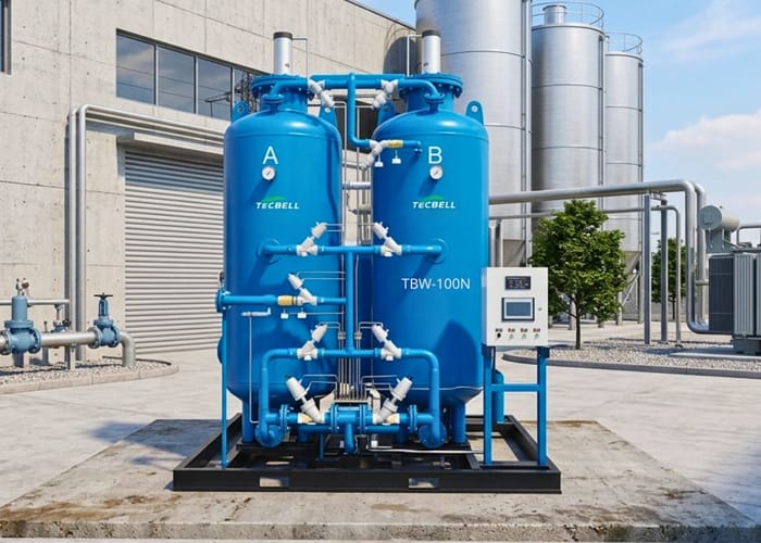Máy tạo khí Nitơ tháp đôi công suất lớn Tecbell TBW-100N