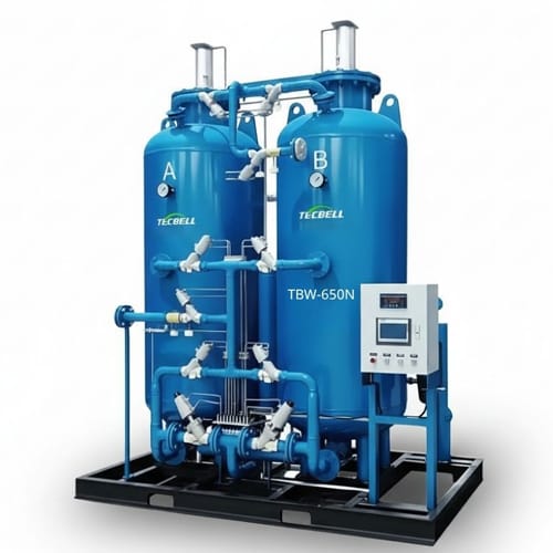 Máy tạo khí Nitơ tháp đôi công suất lớn Tecbell TBW-650N