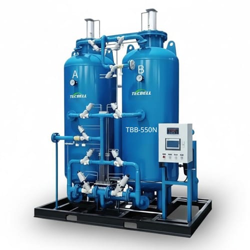 Máy tạo khí Nitrogen siêu nhanh tháp đôi Tecbell TBB-550N