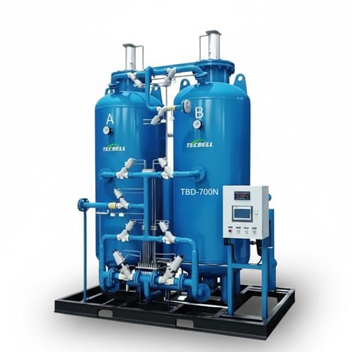 Máy tạo khí Nitrogen tháp đôi lưu lượng lớn Tecbell TBD-700N