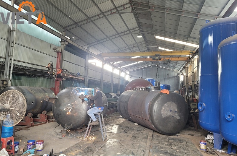 Bình chứa khí nén 8000 lít (8 m3), bình tích khí áp 8000 lít (10 m3)