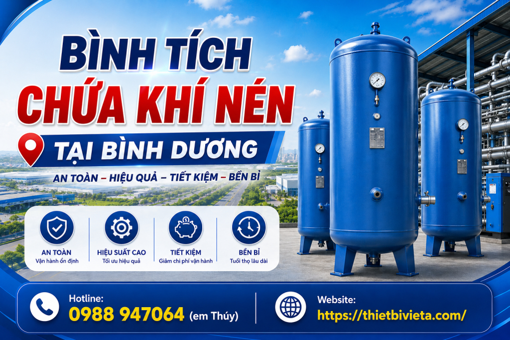 Bình tích chứa khí nén tại Bình Dương