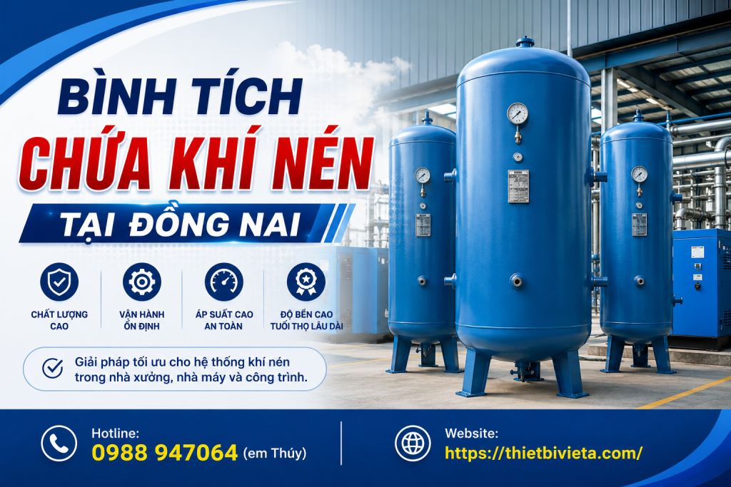 Bình tích chứa khí nén tại Đồng Nai, giá tại xưởng sản xuất