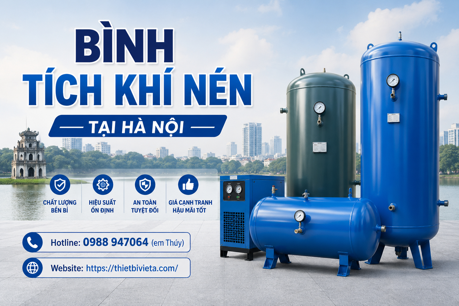 Bình tích khí nén tại Hà Nội