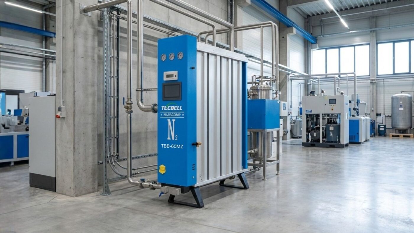 Máy tạo khí Nitơ N2 tinh khiết 98% Tecbell TBB-60MZ